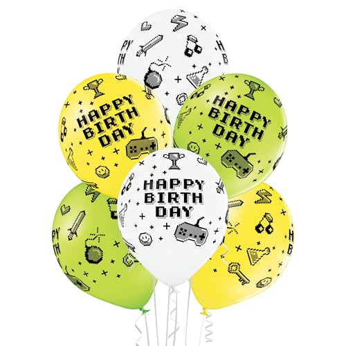 Set 10 Luftballon Happy Birthday Gaming