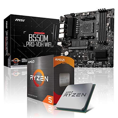 Memory PC Aufrüst-Kit Bundle Ryzen 7 5700X 8X 4.6 GHz Prozessor, 32 GB DDR4, B550M Pro-VDH WiFi Mainboard