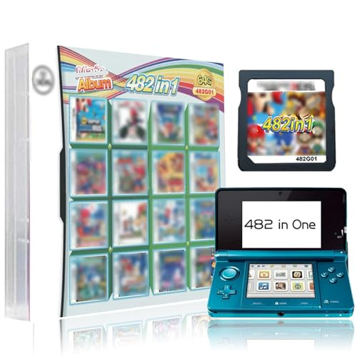 482 in 1 Spiele Box, 3DS Game Pack Card Collection