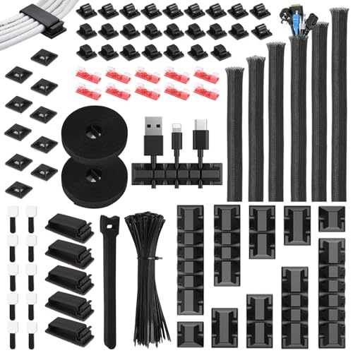Zaxiva 188 Stück Kabelmanagement Kits