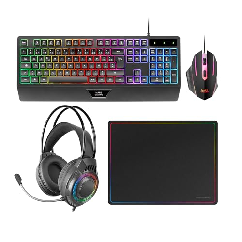 Mars Gaming MCP124PRO, Gaming-Combo 4in1