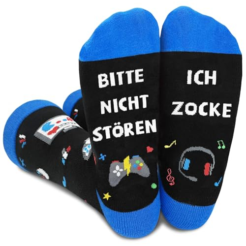 YUNYAKARSA Lustige Socken Zocken