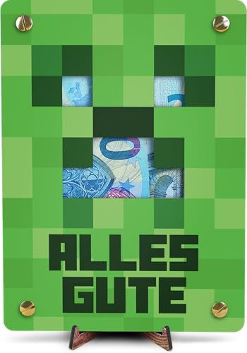 Gaming Retro Geldkarte - XL Geldgeschenk aus Holz
