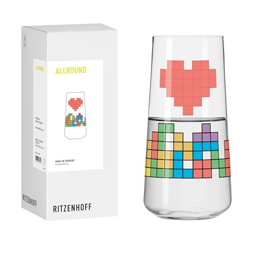 RITZENHOFF 8151004 Wasserglas 600 ml, Serie Gamers