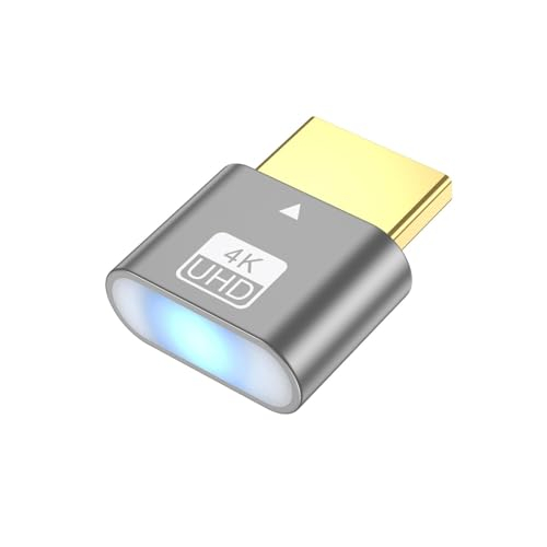 Zktfyshk DisplayPort-Dummys-Stecker-Adapter mit EDID-Emulator