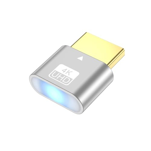 Zktfyshk DisplayPort-Dummys-Stecker-Adapter mit EDID-Emulator