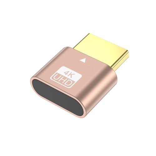 Zktfyshk DisplayPort-Dummys-Stecker-Adapter mit EDID-Emulator