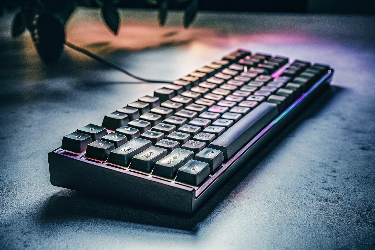 Rii Gaming Tastatur mit Rainbow LED