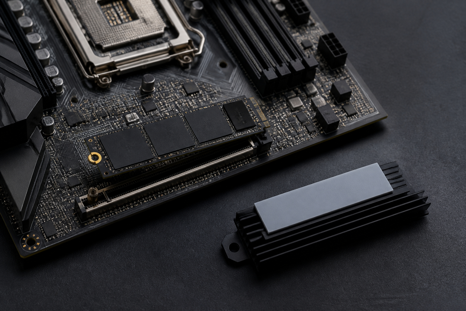 M.2-NVMe-SSD im Mainboard installieren und kühlen