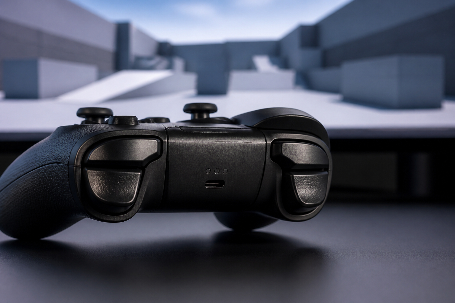 Spieler testet kurze Trigger-Wege an einem PS5-Controller