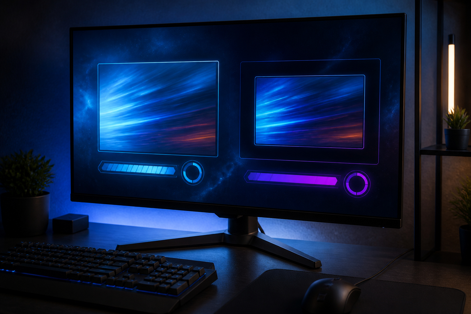Gaming Einstellungen für randloses Fenster und exklusives Vollbild