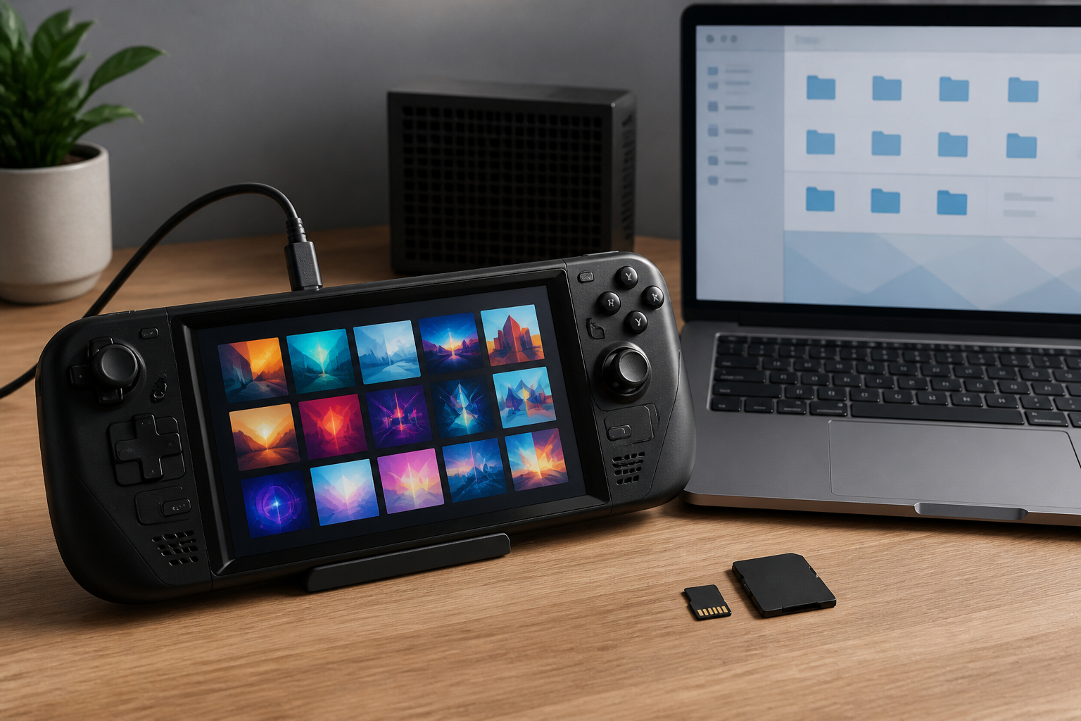 Spielebibliothek und Backup eines Gaming-Handhelds