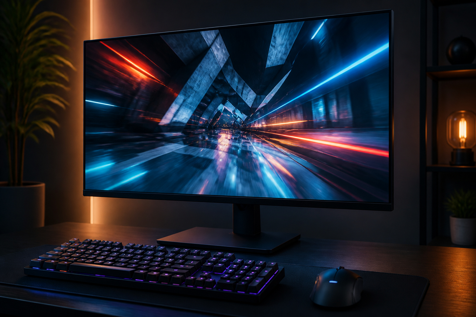 Kompetitives FPS-Gaming an einem 240-Hz-Monitor
