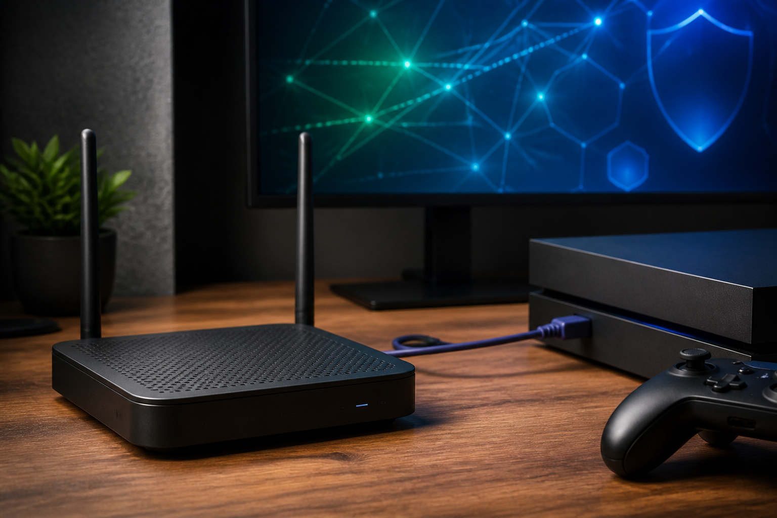 Sicheres Heimnetzwerk für Online-Gaming mit Router
