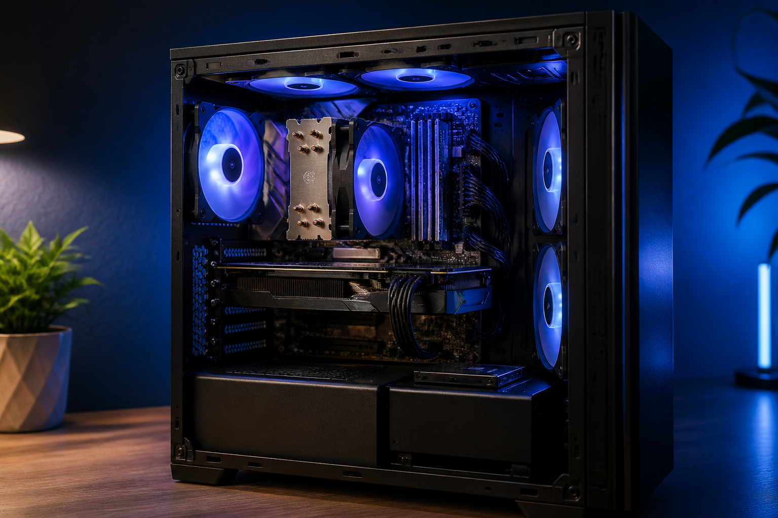 Gaming-PC mit SSD RAM und guter Kühlung
