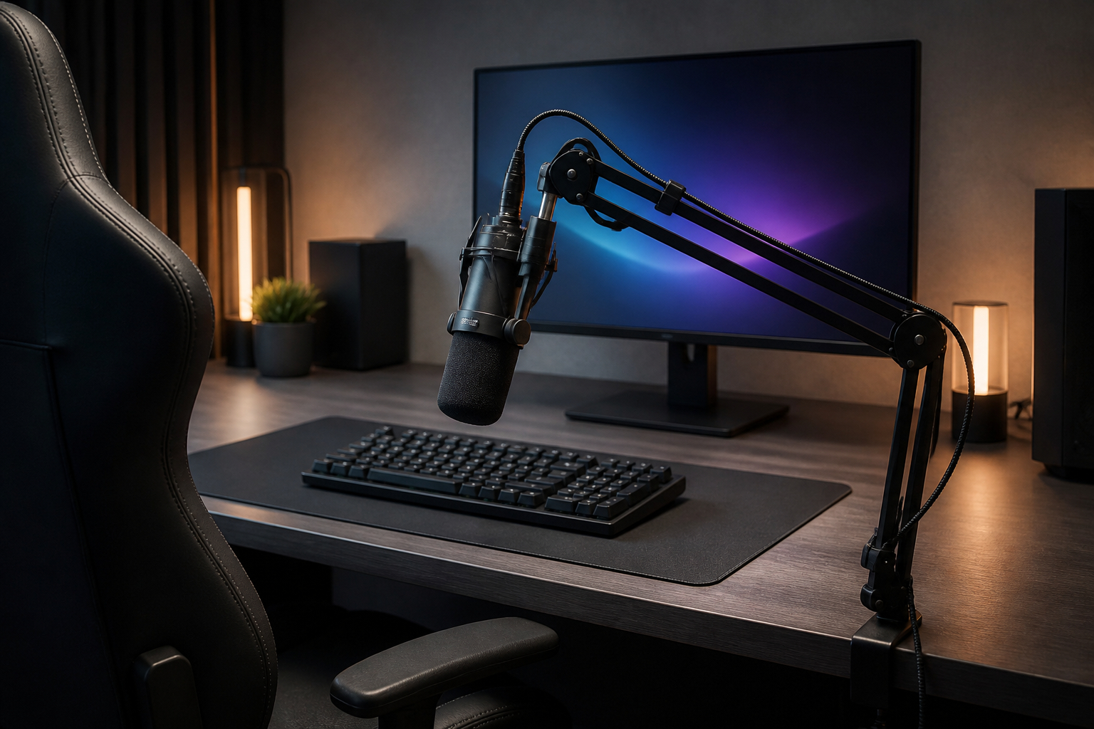 Mikrofonarm für die richtige Position beim Streaming