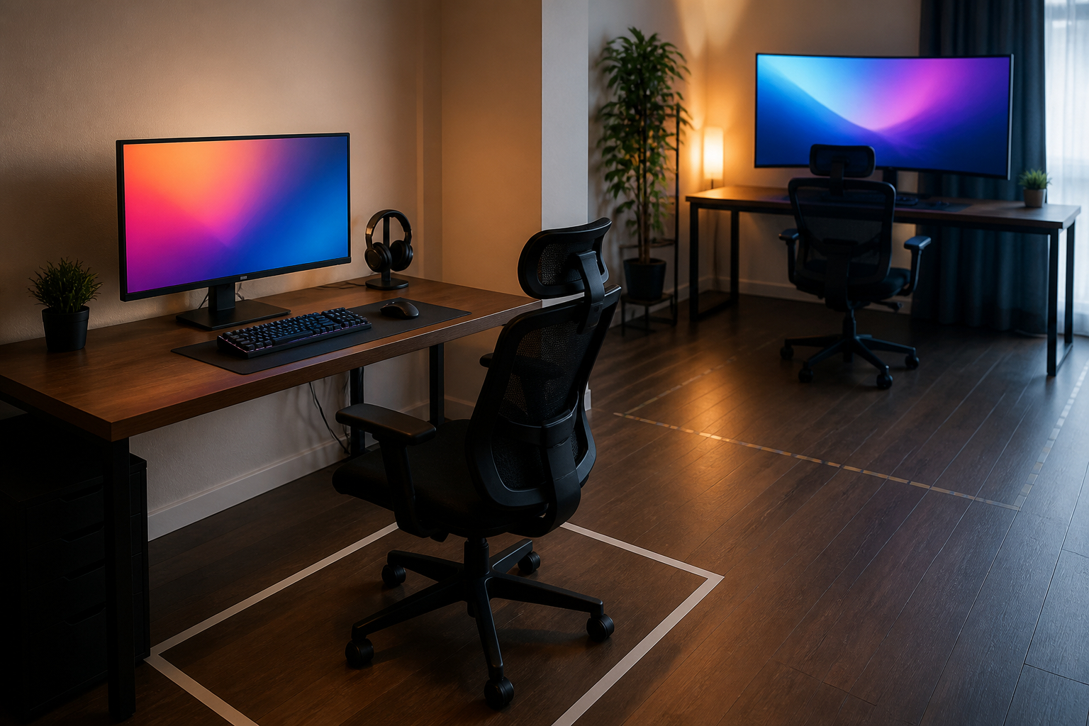 Gaming-Monitor-Abstand bei verschiedenen Bildschirmgrößen