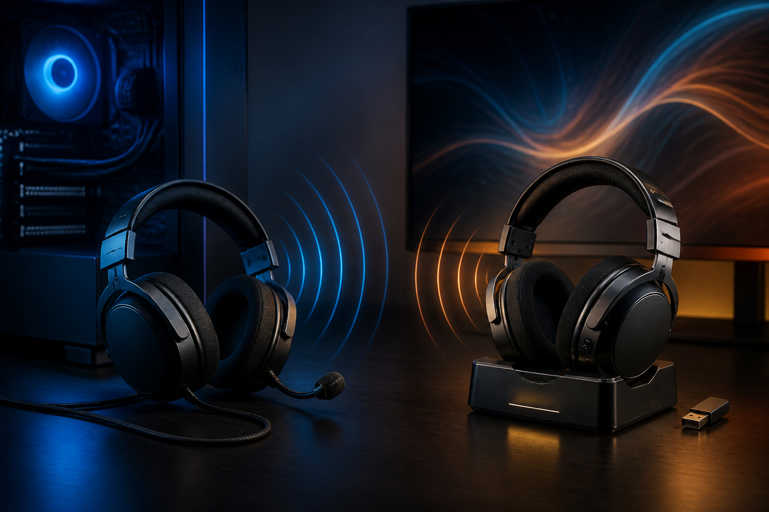 Vergleich von Stereo und virtuellem Surround beim Gaming