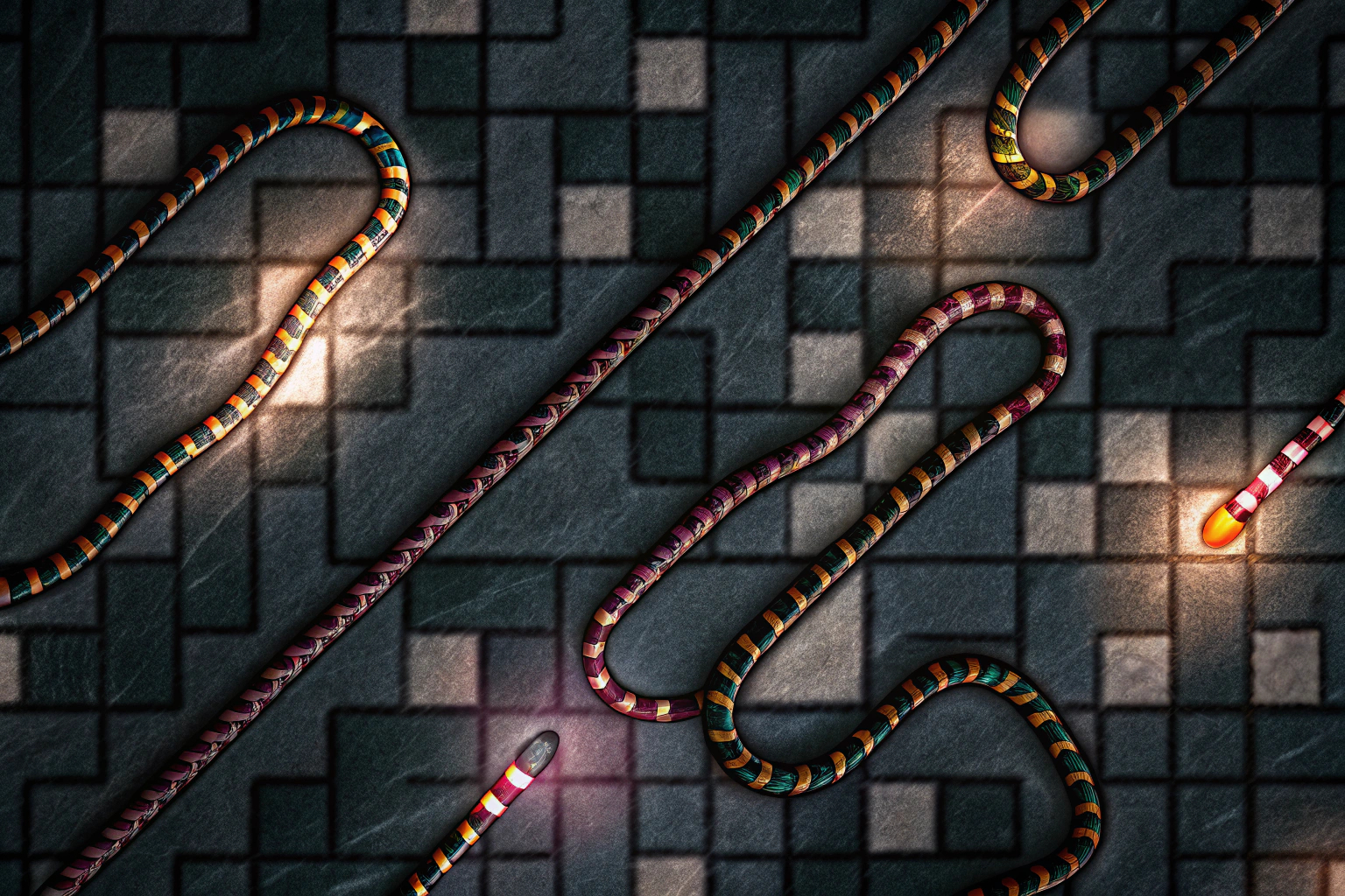 Slither Worm Snake Multiplayer-Szene