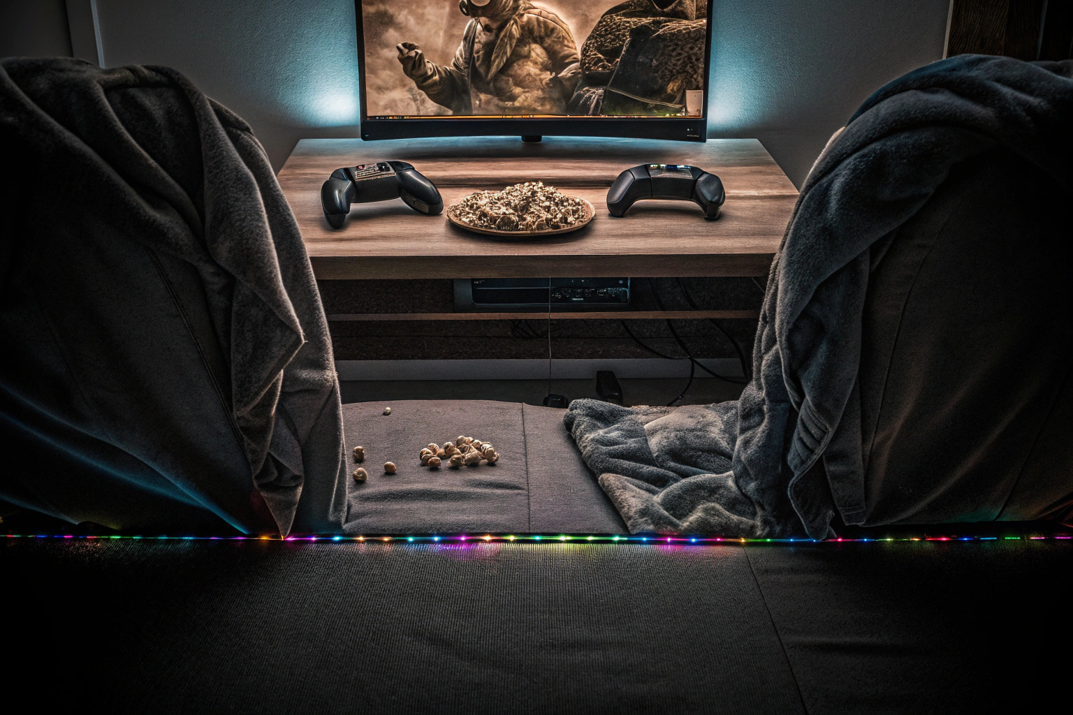 Freunde spielen Co-Op-Spiel am PC