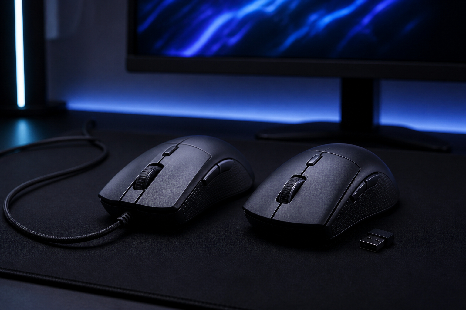 Kabelgebundene und kabellose Gaming-Maus im Vergleich
